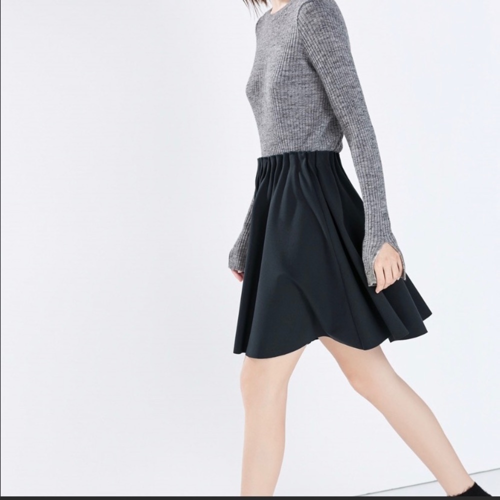 Zara Basic Circle Skirt Elastic Waist Medium
